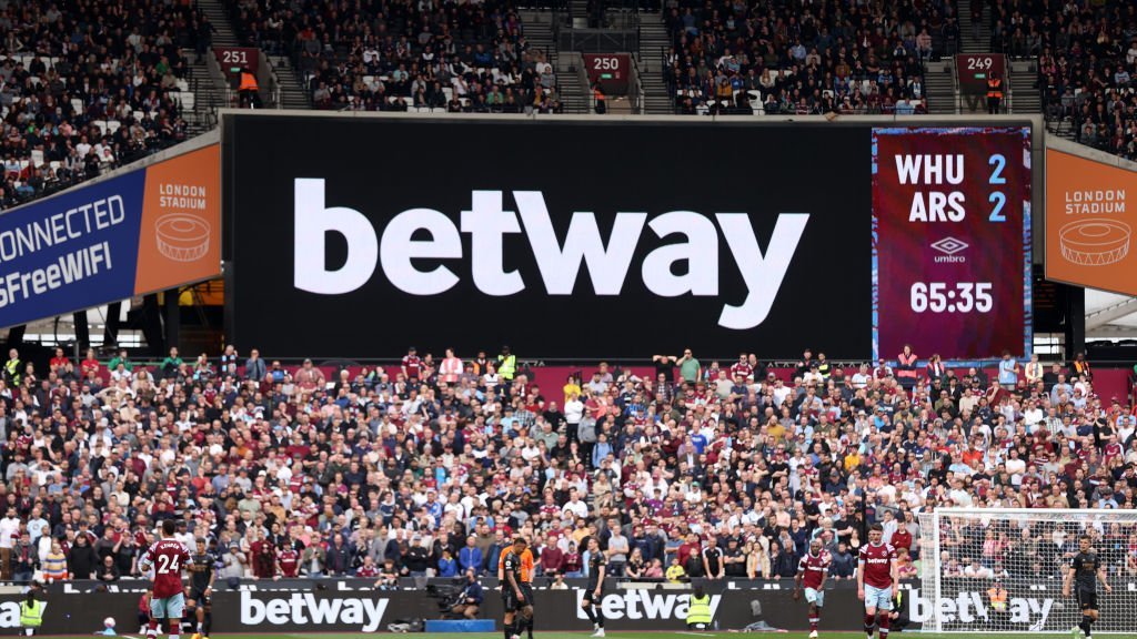 Betway Ad in Premier League Games