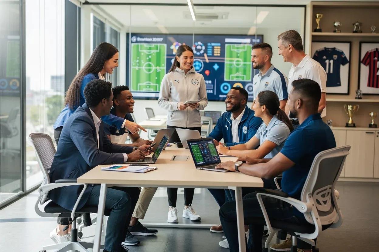 Team reviewing partner shortlist